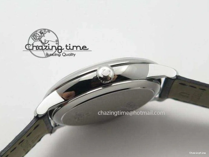 0501 Functional De Ville MK 1:1 Best Edition SS White Dial On Black Leather Strap A 8260